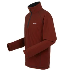 Men's Montes Lightweight Half Zip Fleece | Red Ochre Black