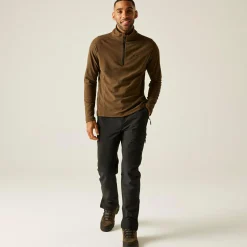 Men's Montes Lightweight Half Zip Fleece | Brown