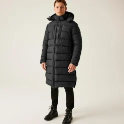 Men's Mottere Longline Padded Jacket | Black Black