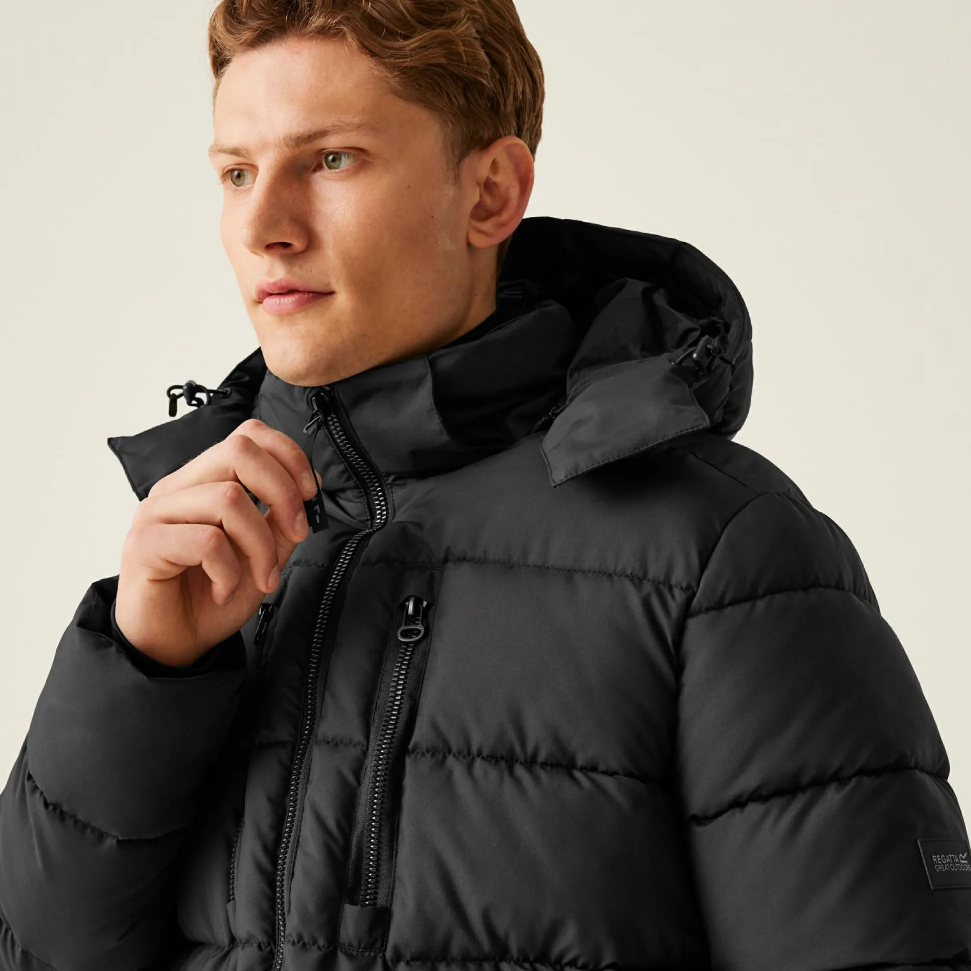Men's Mottere Longline Padded Jacket | Black Black