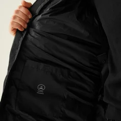 Men's Mottere Longline Padded Jacket | Black Black