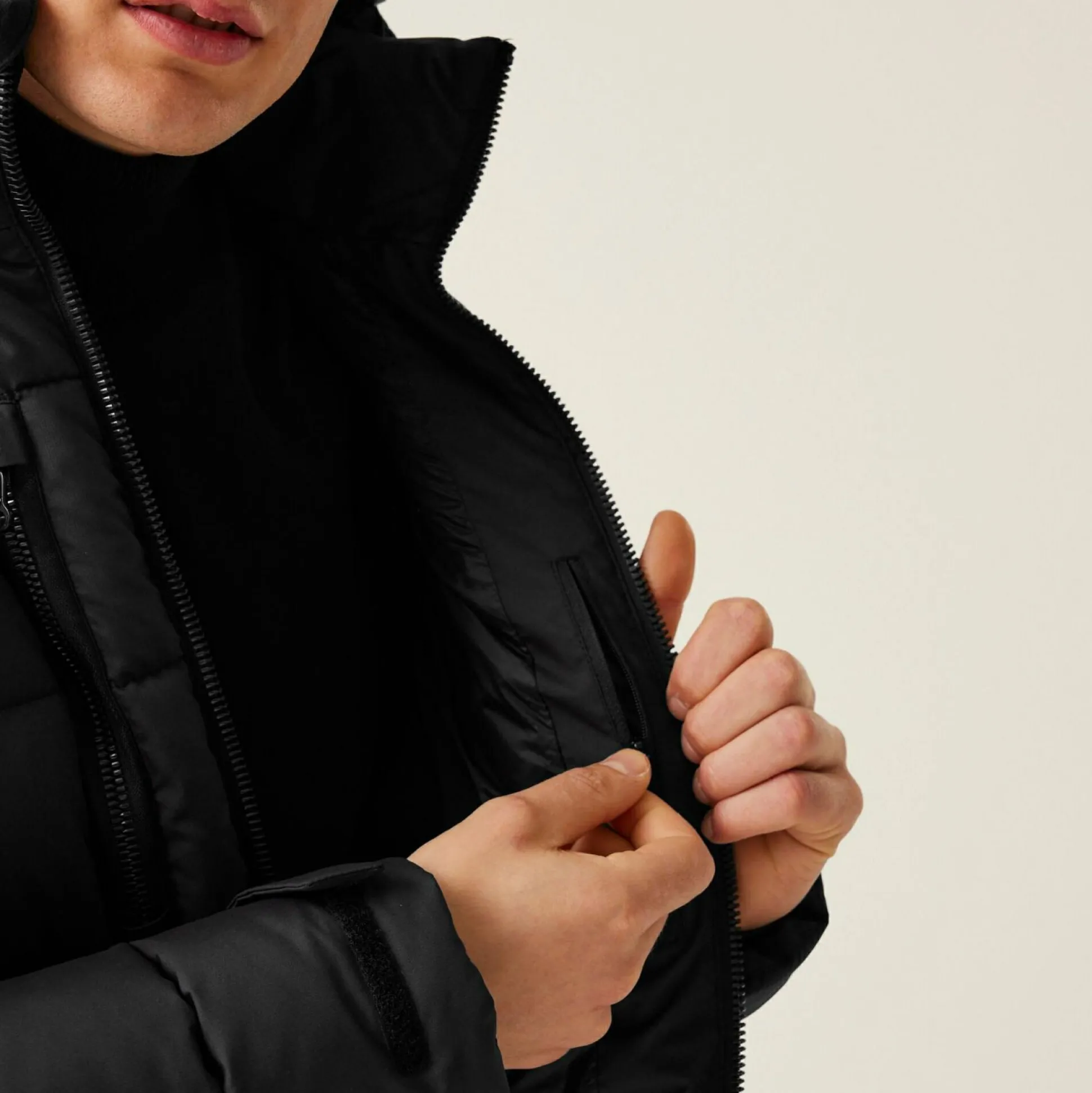 Men's Mottere Longline Padded Jacket | Black Black