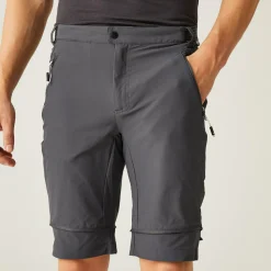 Men's Mountain Zip Off Walking Trousers | Seal Grey Black
