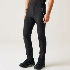 Men's Mountain Zip Off Walking Trousers | Black