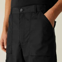 Men's Multi Pocket Action Trousers | Black