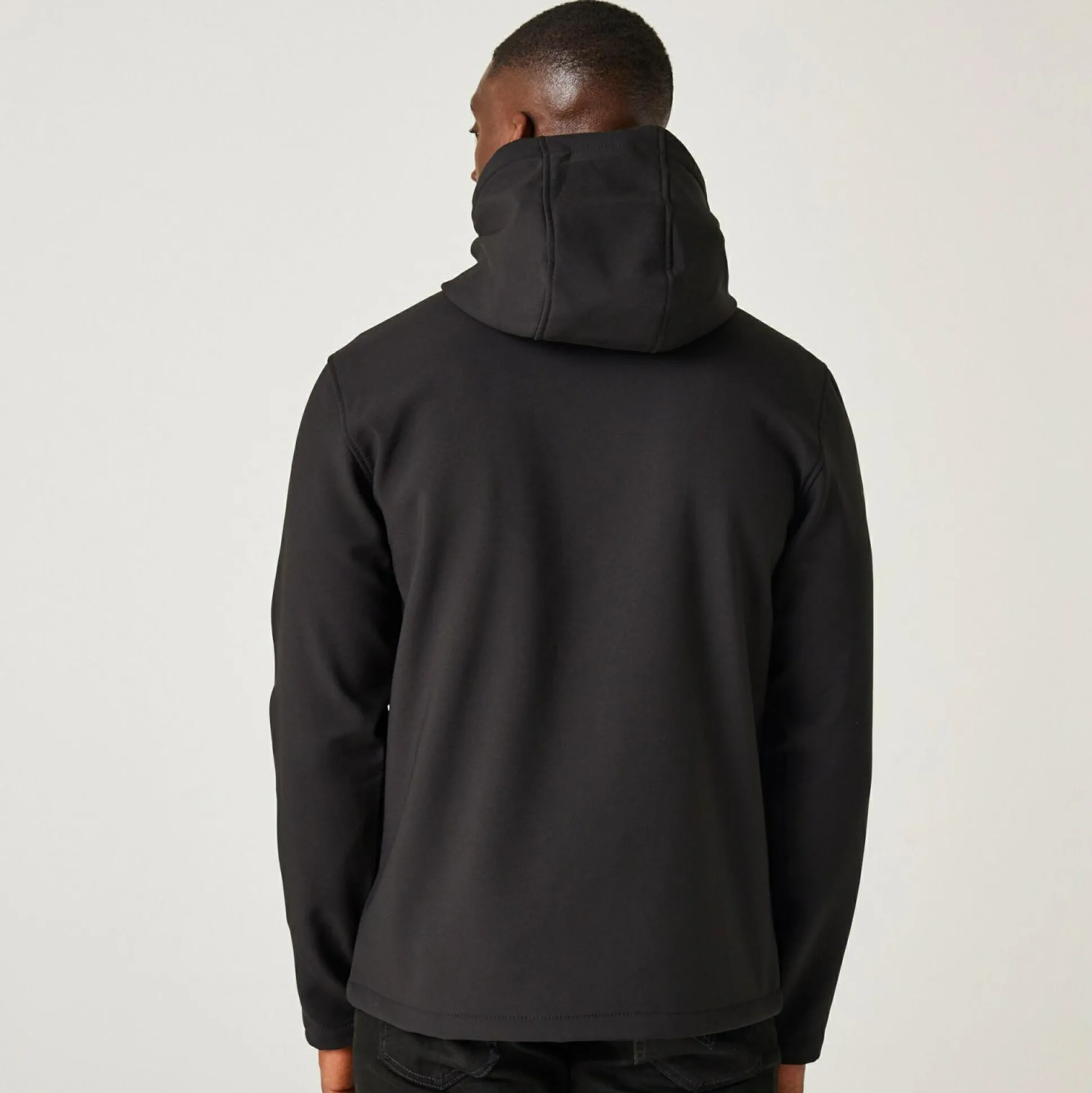 Men's Navigate 2 Layer Hooded Softshell Jacket | Black New Royal