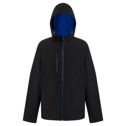 Men's Navigate 2 Layer Hooded Softshell Jacket | Black New Royal