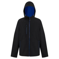 Men's Navigate 2 Layer Hooded Softshell Jacket | Black New Royal