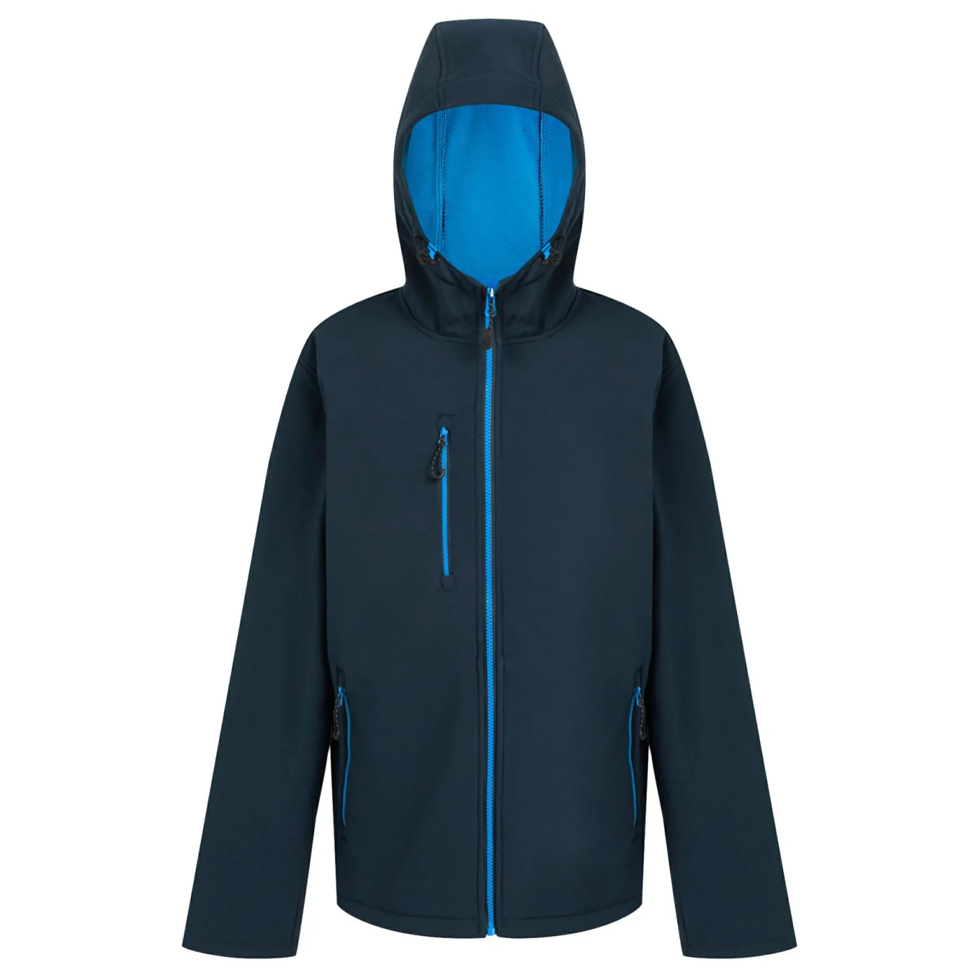 Men's Navigate 2 Layer Hooded Softshell Jacket | Navy French Blue