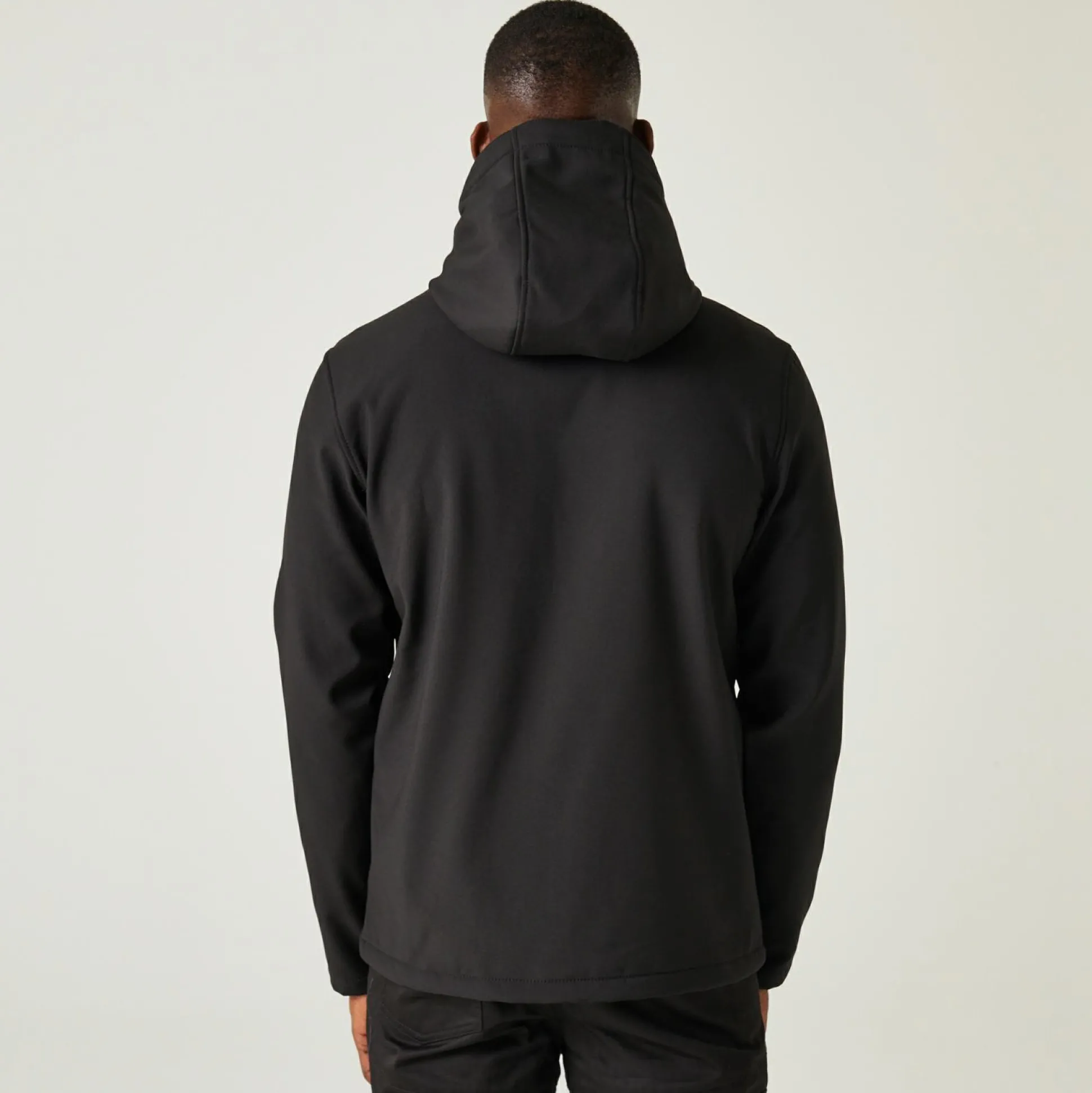 Men's Navigate 2 Layer Hooded Softshell Jacket | Black Lime Green