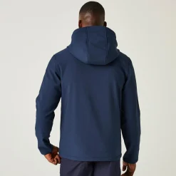 Men's Navigate 2 Layer Hooded Softshell Jacket | Navy Seal Grey