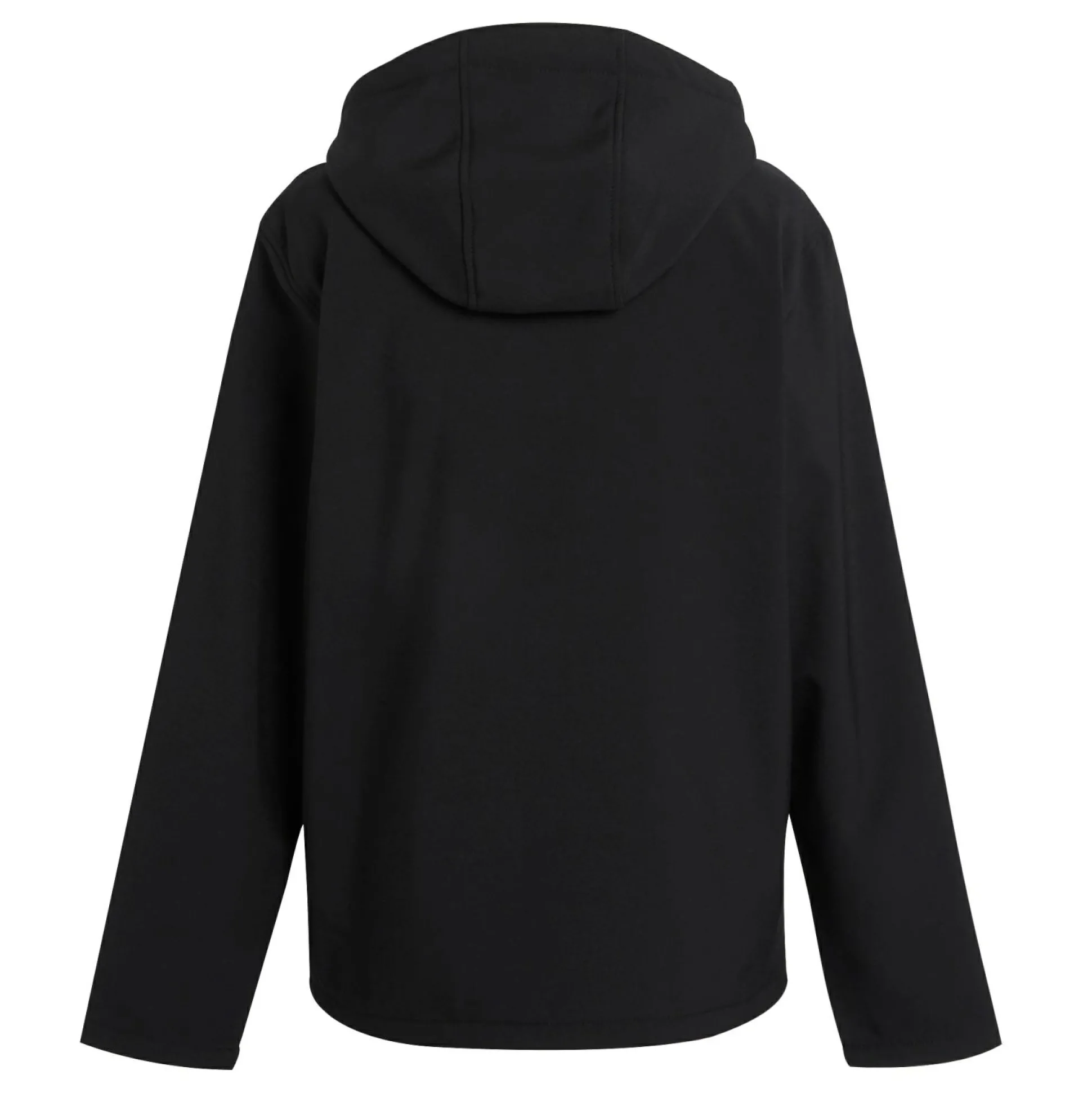 Men's Navigate 2 Layer Hooded Softshell Jacket | Black Orange Pop