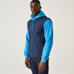 Men's Navigate 2 Layer Softshell Bodywarmer | Navy French Blue