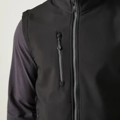 Men's Navigate 2 Layer Softshell Bodywarmer | Black Seal Grey