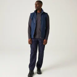 Men's Navigate 2 Layer Softshell Bodywarmer | Navy Seal Grey