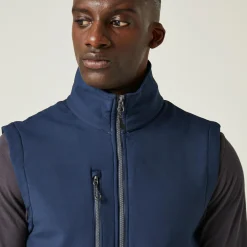 Men's Navigate 2 Layer Softshell Bodywarmer | Navy Seal Grey