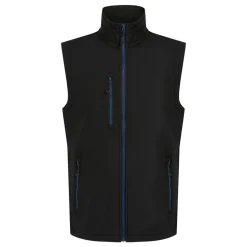 Men's Navigate 2 Layer Softshell Bodywarmer | Black New Royal