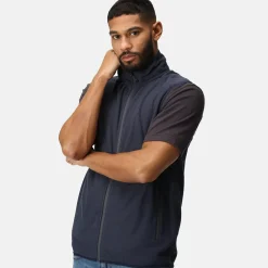 Men's Navigate Fleece Bodywarmer | Navy Seal Grey