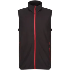 Men's Navigate Fleece Bodywarmer | Black Classic Red