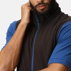 Men's Navigate Fleece Bodywarmer | Black New Royal