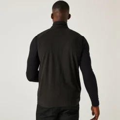 Men's Navigate Fleece Bodywarmer | Black Orange Pop