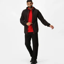 Men's Navigate Full-Zip Fleece | Black Classic Red