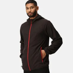 Men's Navigate Full-Zip Fleece | Black Classic Red