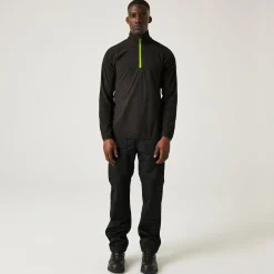 Men's Navigate Half-Zip Fleece | Black Lime Green