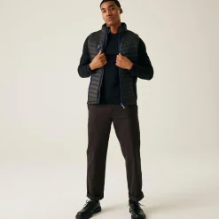 Men's Navigate Hybrid Bodywarmer | Black New Royal