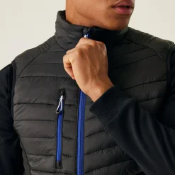Men's Navigate Hybrid Bodywarmer | Black New Royal