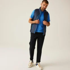 Men's Navigate Hybrid Bodywarmer | Navy French Blue