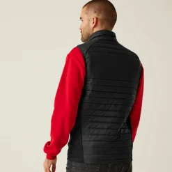 Men's Navigate Hybrid Bodywarmer | Black Classic Red