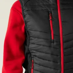 Men's Navigate Hybrid Bodywarmer | Black Classic Red