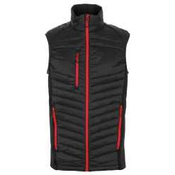 Men's Navigate Hybrid Bodywarmer | Black Classic Red
