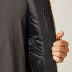 Men's Navigate Insulated Jacket | Black Orange Pop