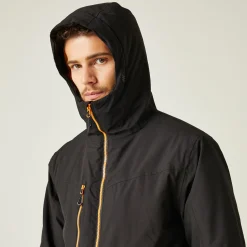 Men's Navigate Insulated Jacket | Black Orange Pop