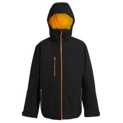 Men's Navigate Insulated Jacket | Black Orange Pop