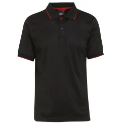 Men's Navigate Short Sleeve Polo Shirt | Black Classic Red