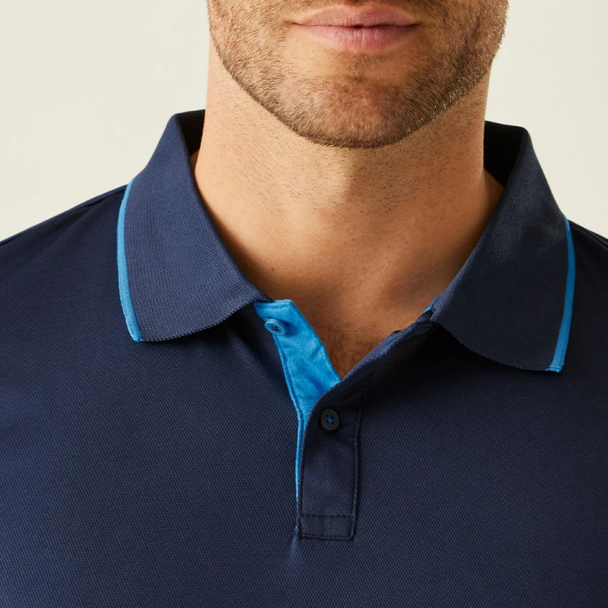 Men's Navigate Short Sleeve Polo Shirt | Navy French Blue