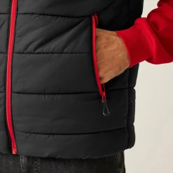 Men's Navigate Thermal Bodywarmer | Black Classic Red