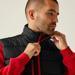 Men's Navigate Thermal Bodywarmer | Black Classic Red