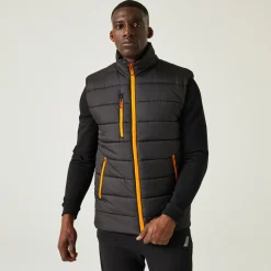 Men's Navigate Thermal Bodywarmer | Black Orange Pop