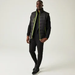 Men's Navigate Thermal Bodywarmer | Black Lime Green