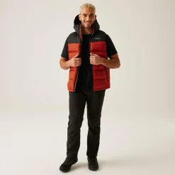 Men's Nevado Heavyweight Gilet | Red Ochre Black
