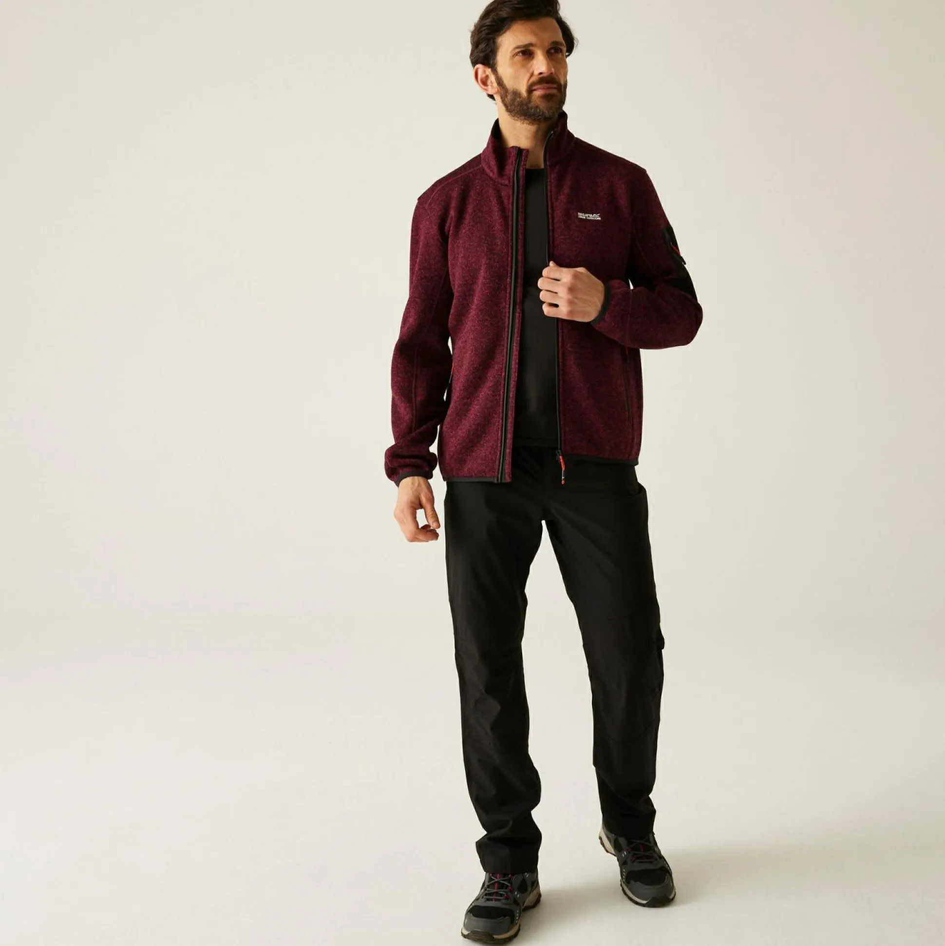 Men's Newhill Full Zip Fleece | Dark Maroon