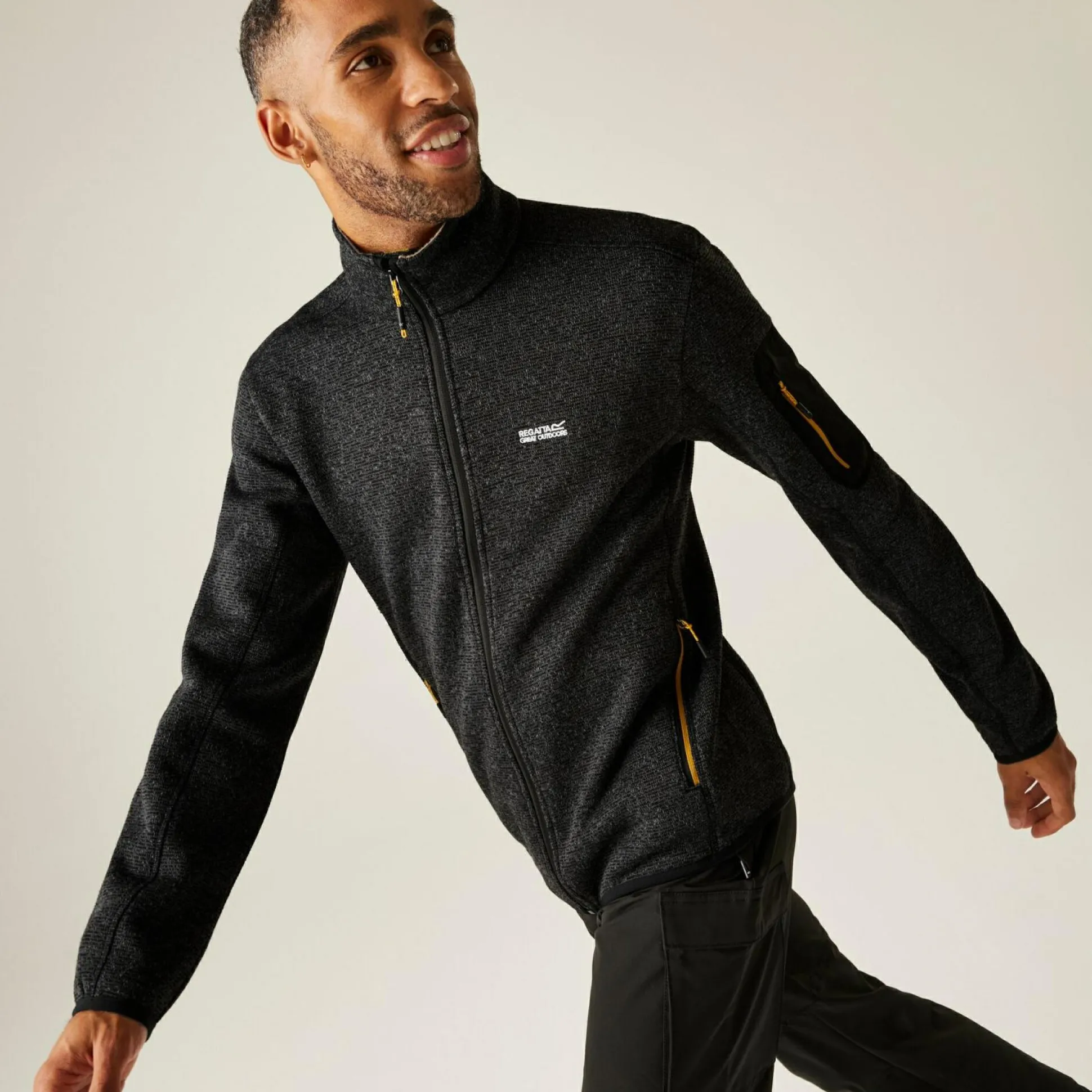 Men's Newhill Full Zip Fleece | Black
