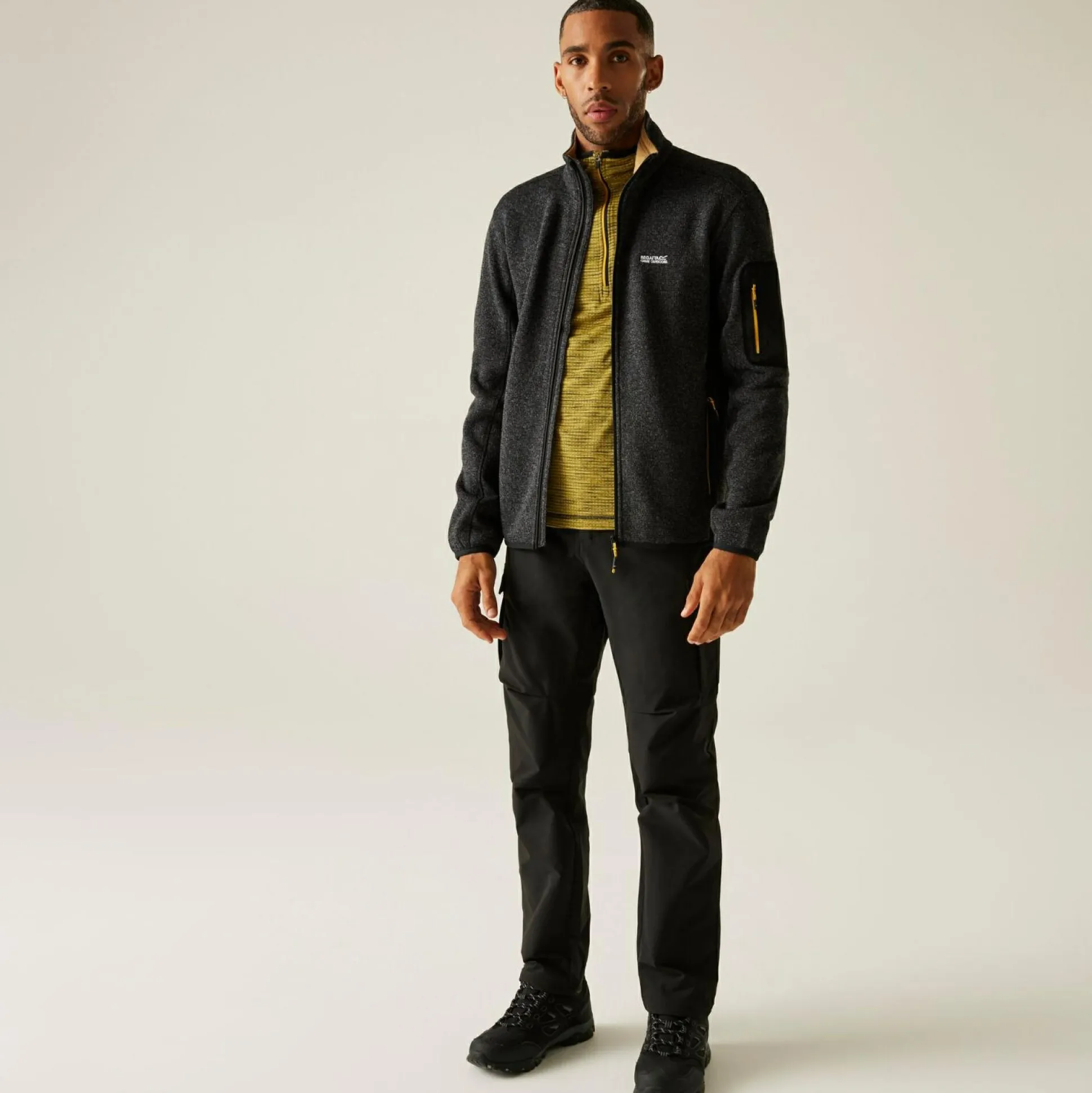 Men's Newhill Full Zip Fleece | Black