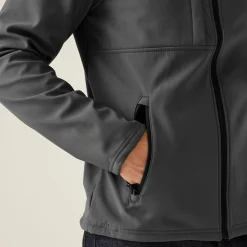 Men's Octagon II Printable 3 Layer Membrane Softshell Jacket | Seal Grey Black