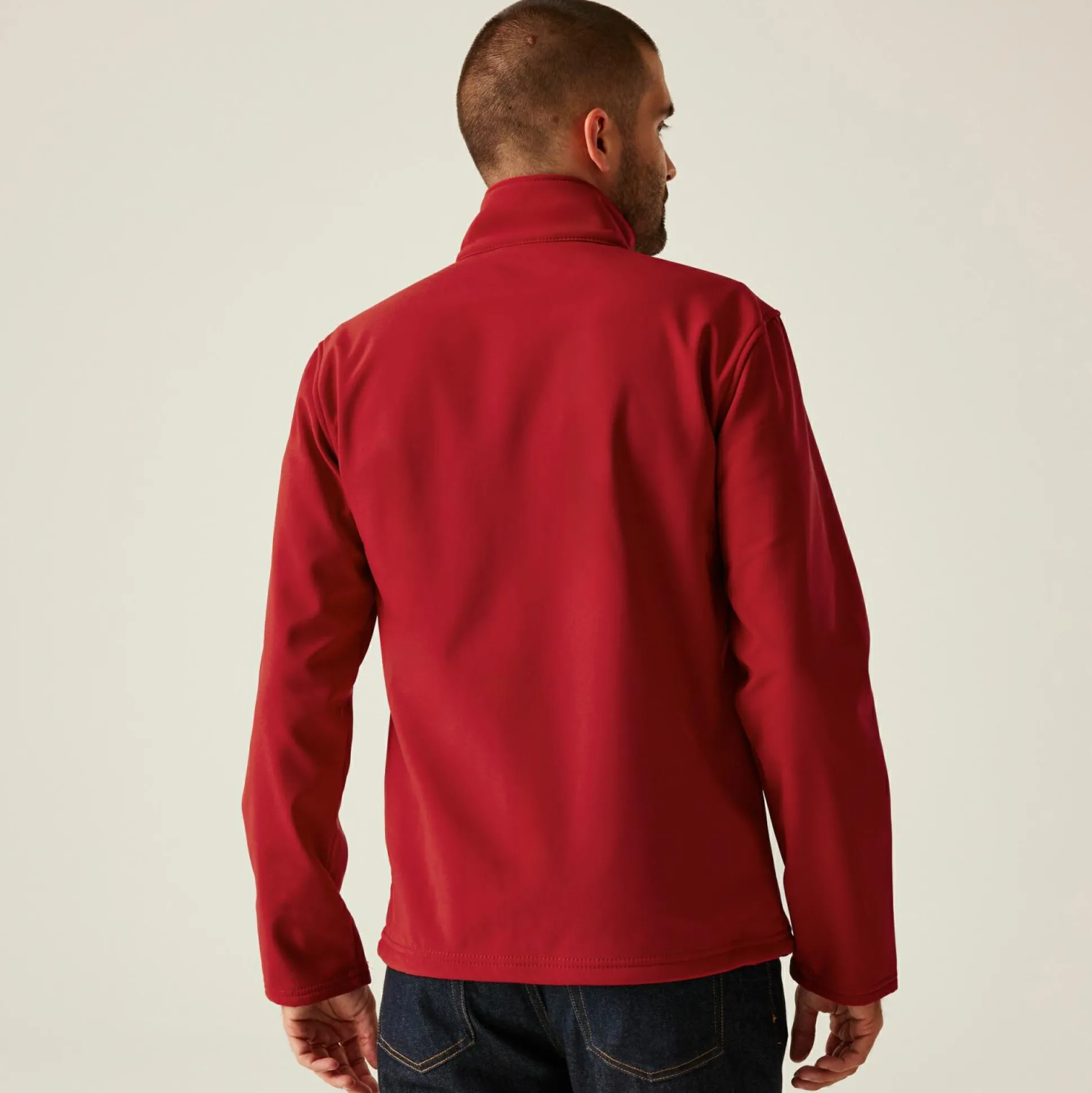 Men's Octagon II Printable 3 Layer Membrane Softshell Jacket | Classic Red Black
