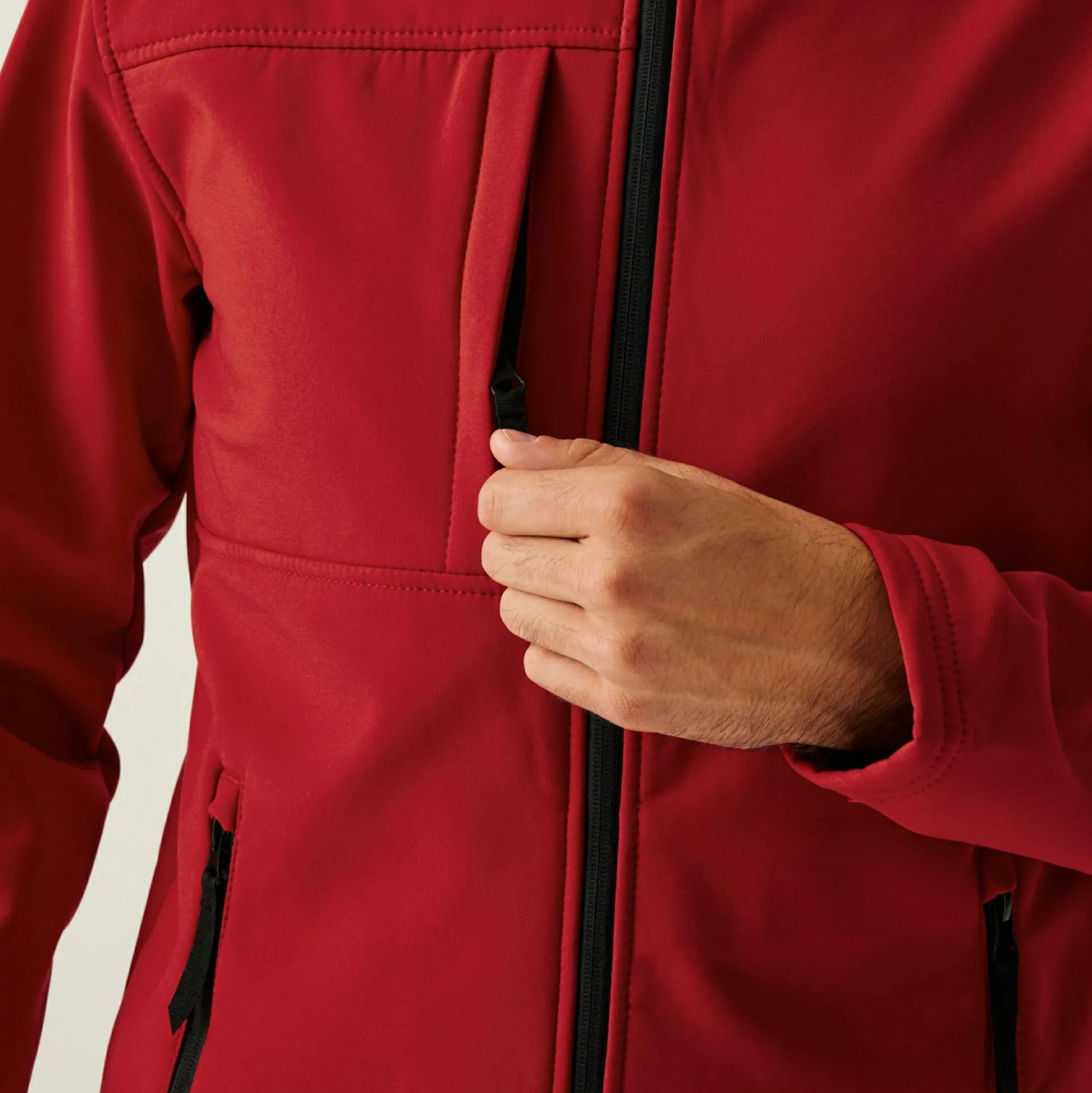 Men's Octagon II Printable 3 Layer Membrane Softshell Jacket | Classic Red Black
